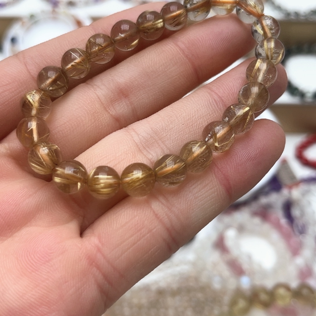 水晶手链未镶嵌钛晶