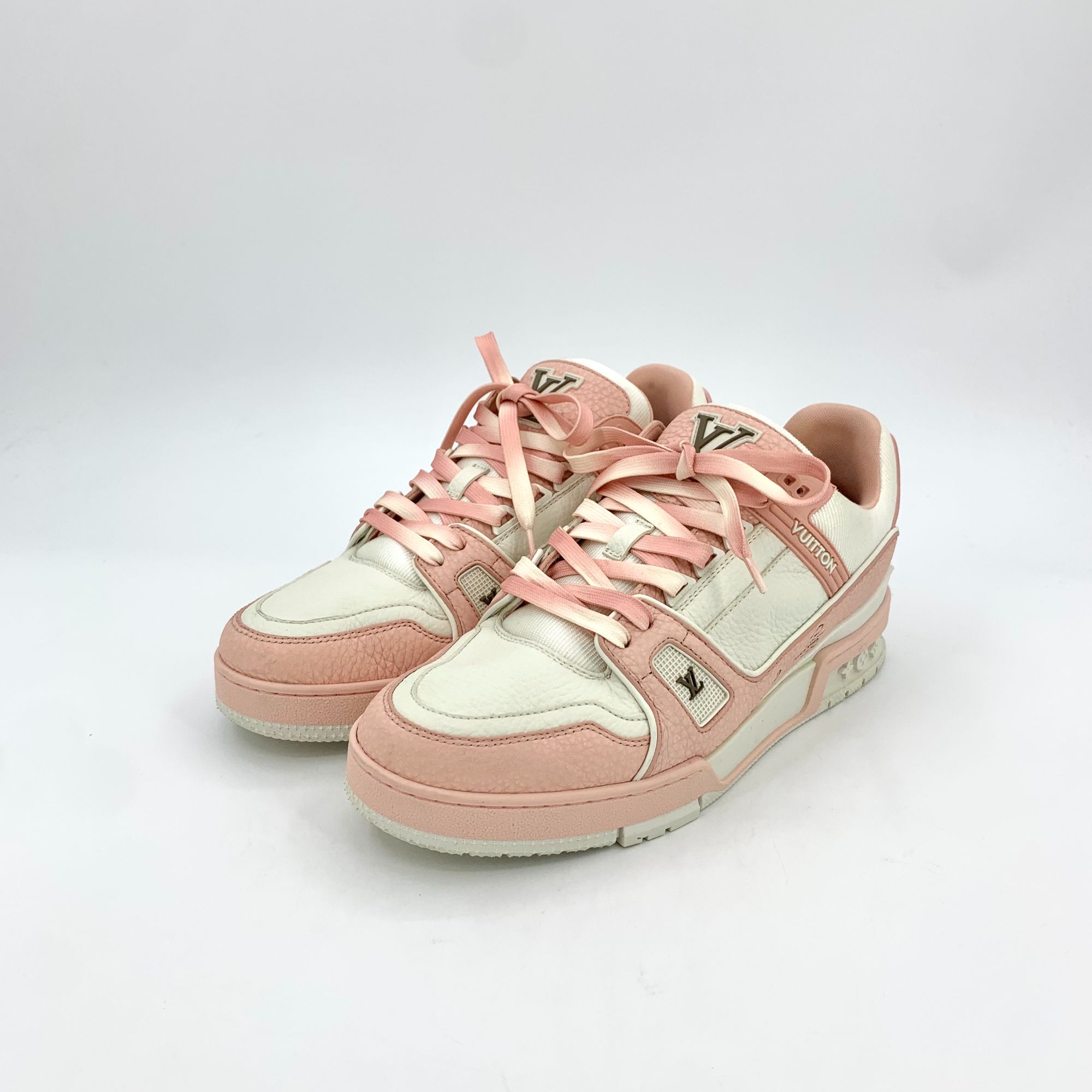 95新 LouisVuitton/路易威登 H16472 41码 粉色休闲板鞋运动鞋