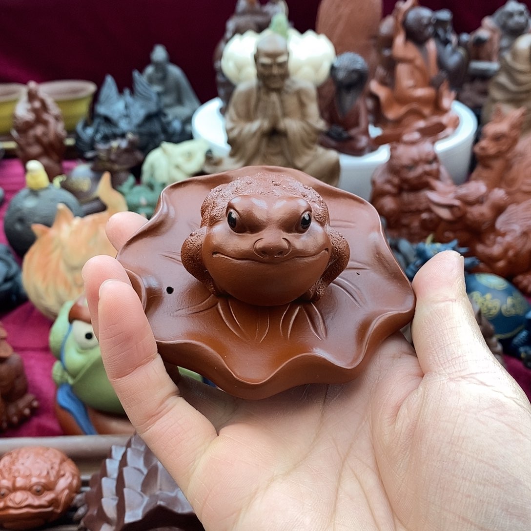 紫砂茶宠宜兴紫砂金蟾
