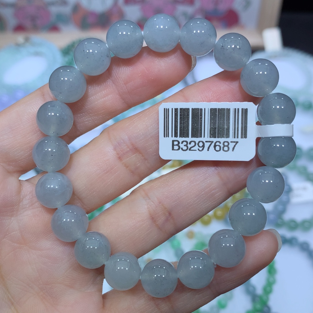 翡翠未镶嵌手链天然