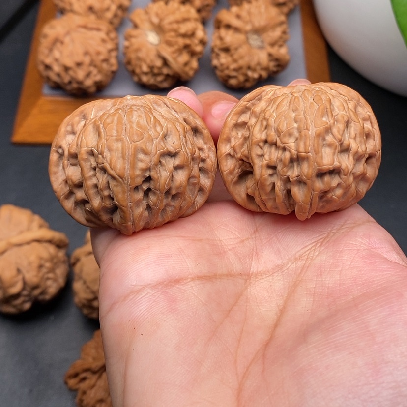 【闪购商品】文玩核桃把件磨盘全品42