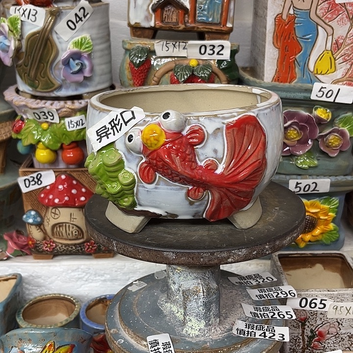 粗陶材质多肉花盆