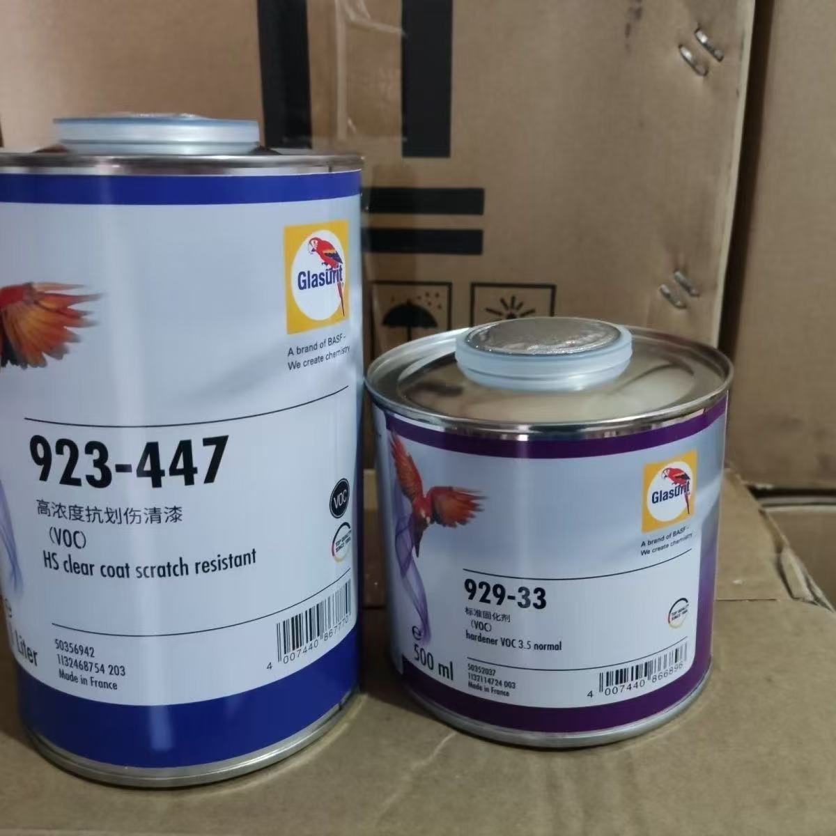 正品鹦鹉666.688.335.447清漆.高硬度.高亮度.稀释剂.驳口水