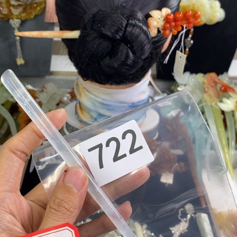 【闪购商品】岫玉发饰未镶嵌千*