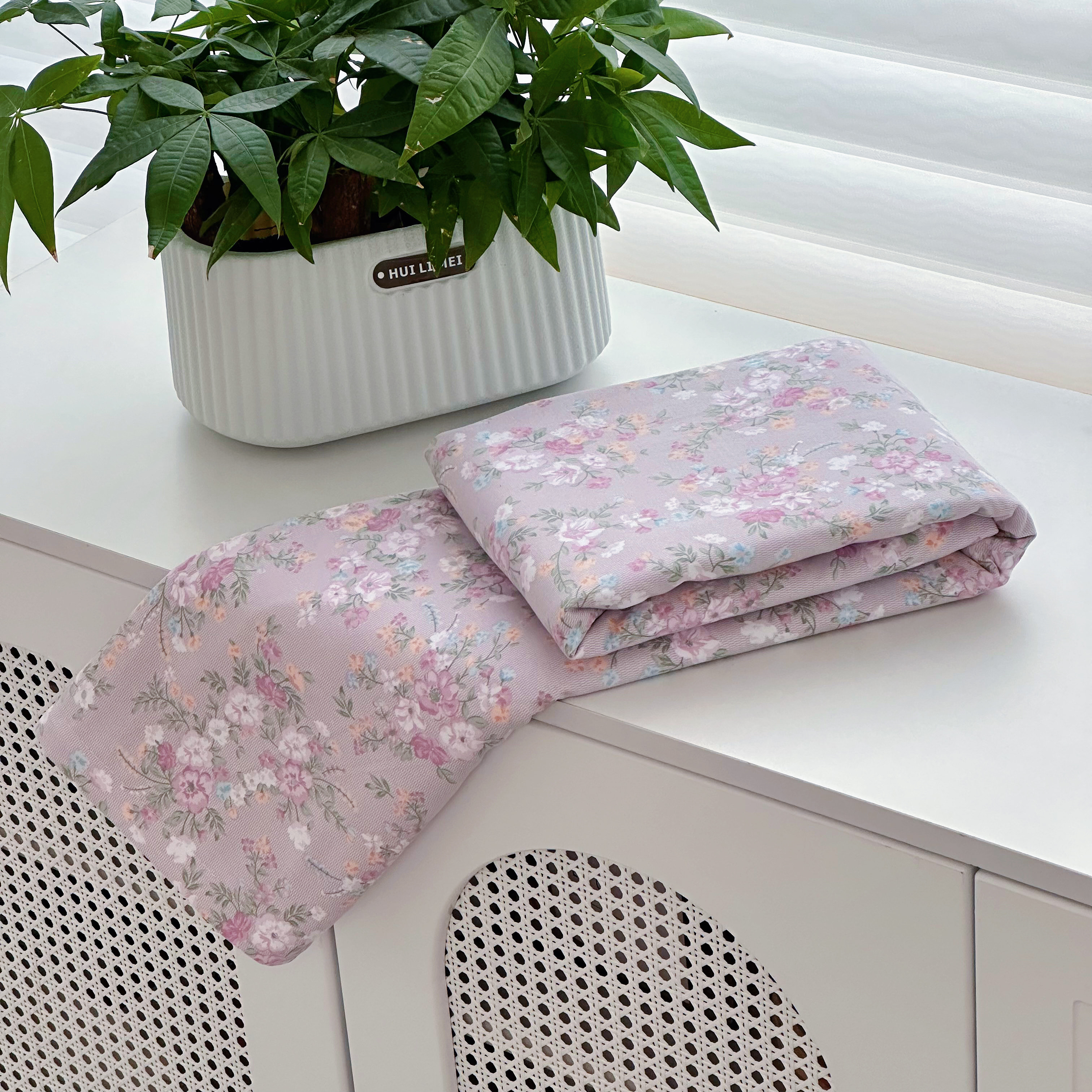 【京かわ会社】精品单双人被罩 紫花