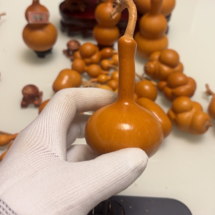 A***材天然手捻老皮葫芦