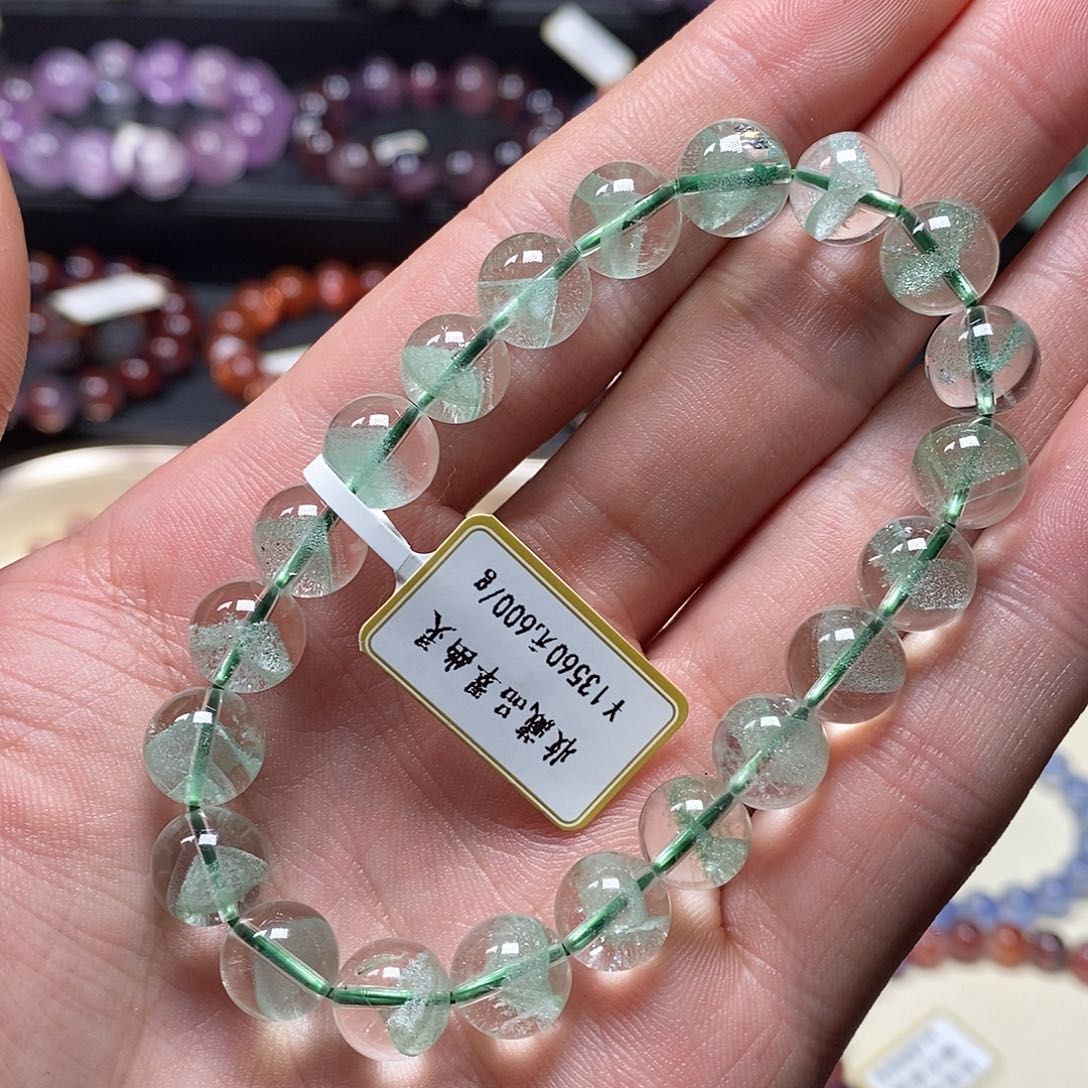 水晶手串未镶嵌翠幽灵9.3