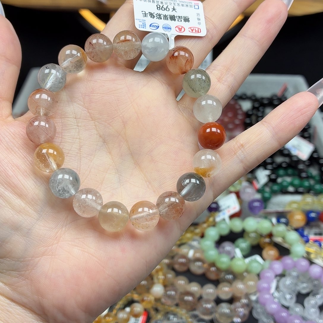 水晶未镶嵌手串卡10精品糖果彩兔毛4