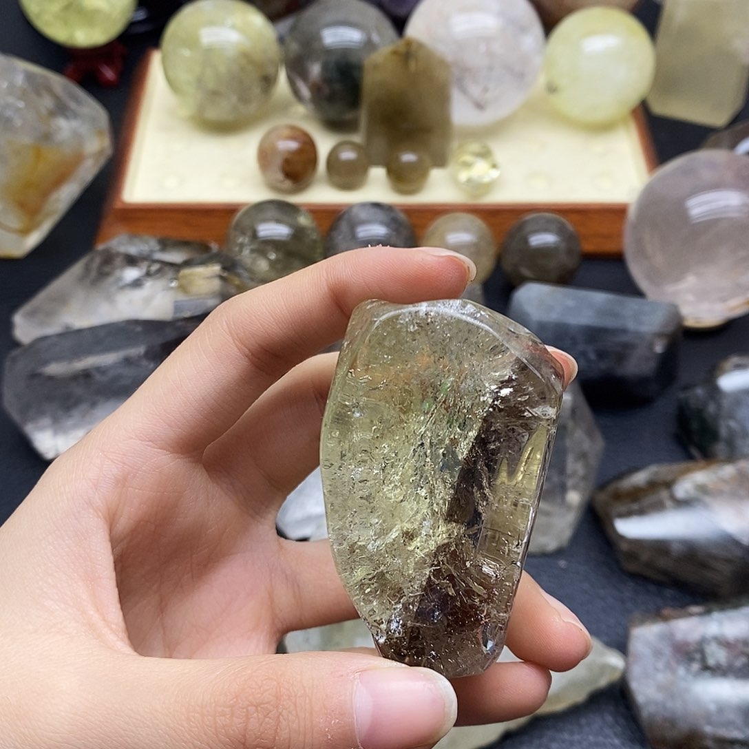 不***乐珠宝半成品未镶嵌水晶 34水晶石