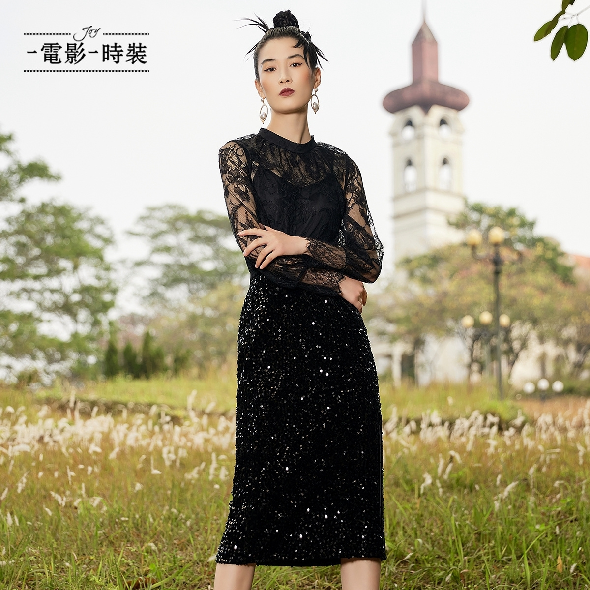 【蜜思仝】一电影一时装蕾丝打底衫款轻薄（两件套）FELT133513