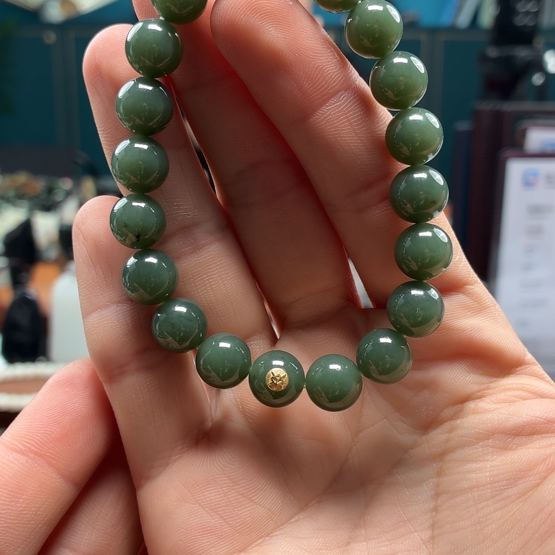 和田玉未镶嵌手串10圆