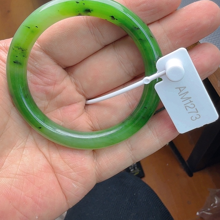 和田玉（碧玉）手镯未镶嵌57