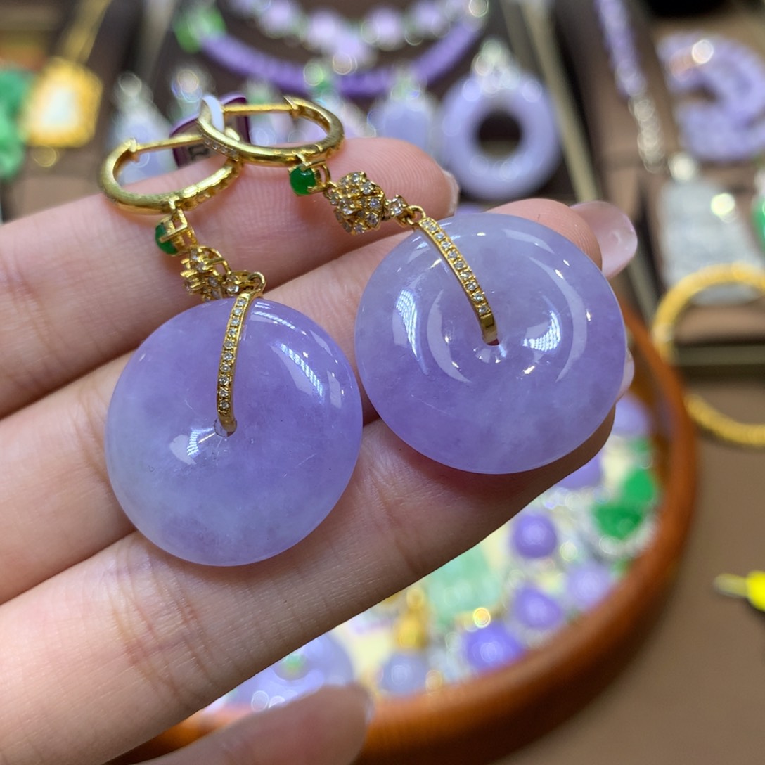 【闪购商品】翡翠18K金镶嵌颈饰翡翠