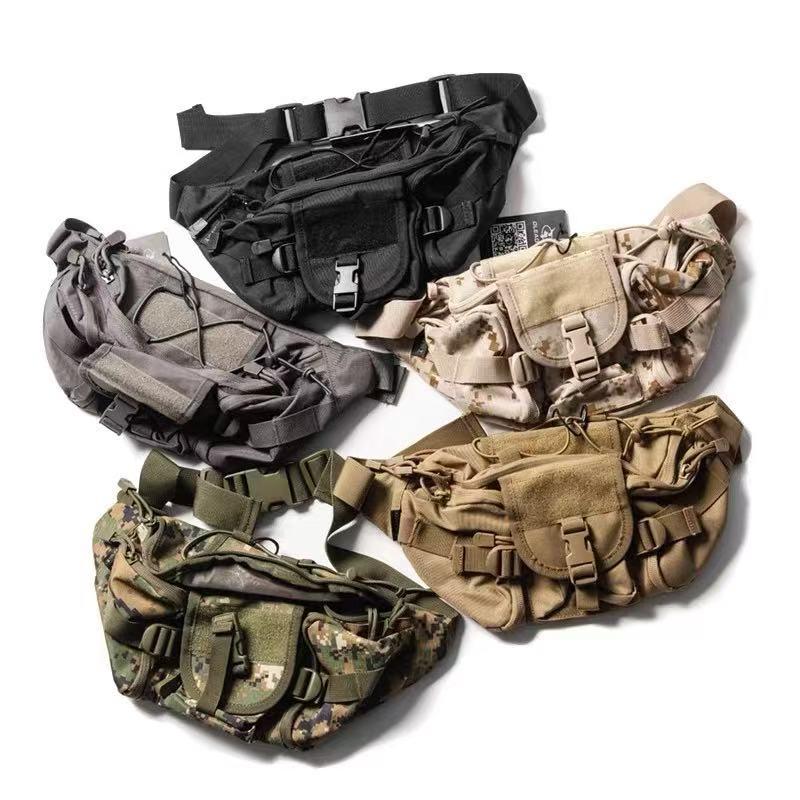 【退货补运费】户外战术腰包迷彩多功能运动单肩斜挎小背包Z1996