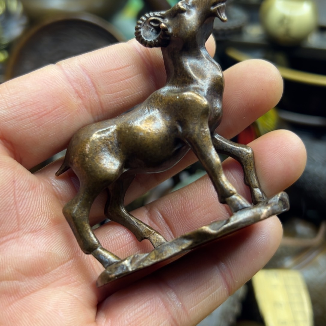 铜摆件欢迎欢迎你