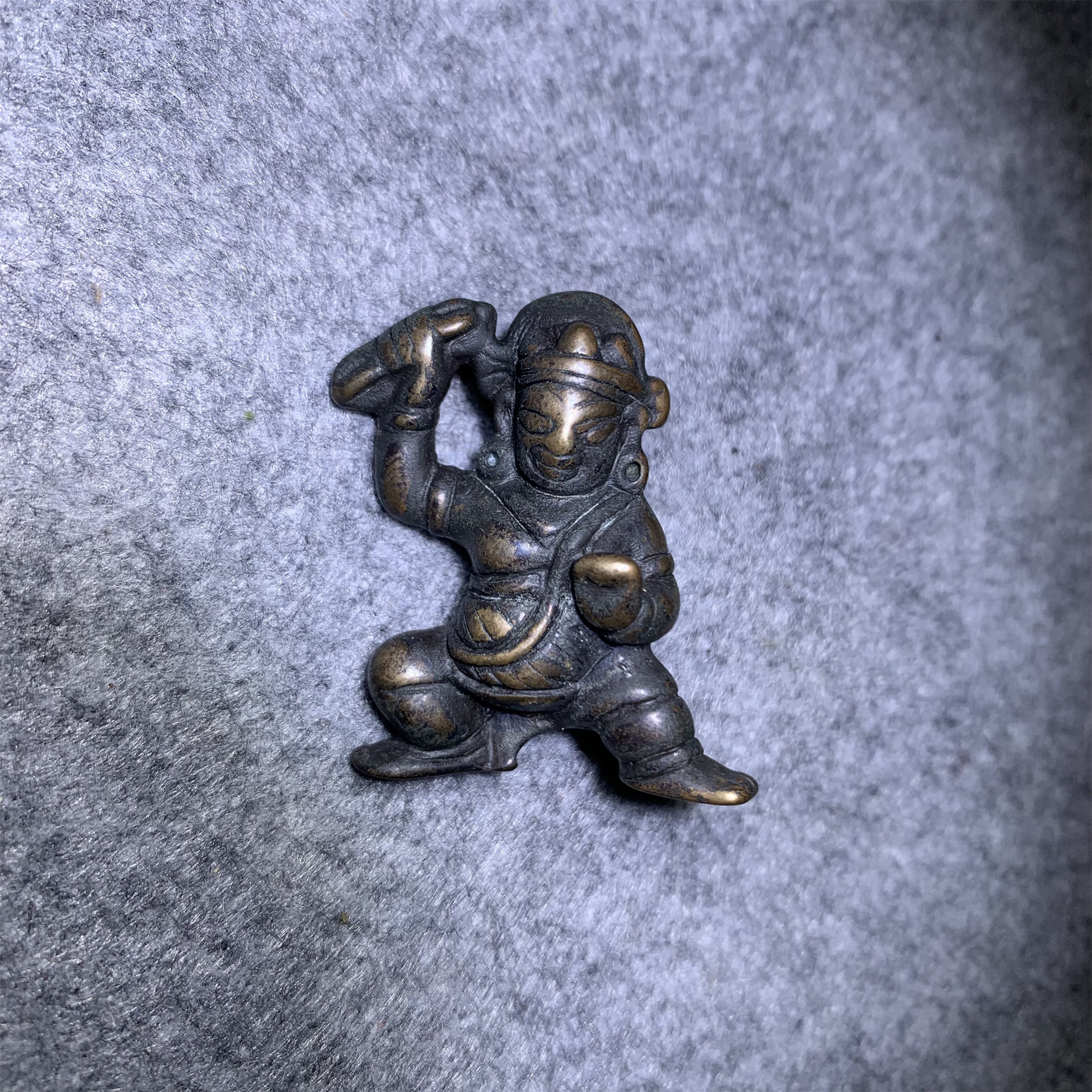 清晚期藏传铜挂件/F山东省传承文物商店库出4094