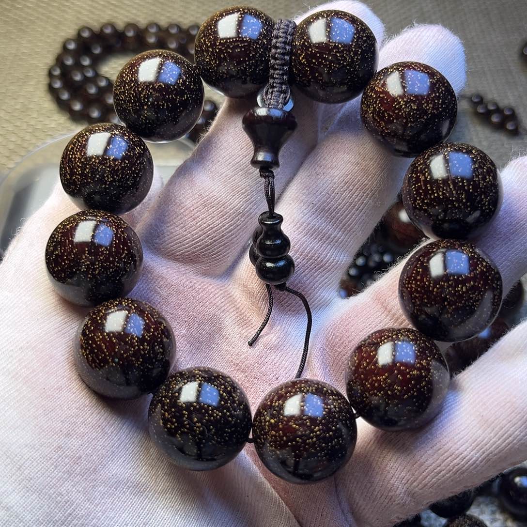 老***影檀香紫檀（小叶紫檀）2.0 12颗爆星