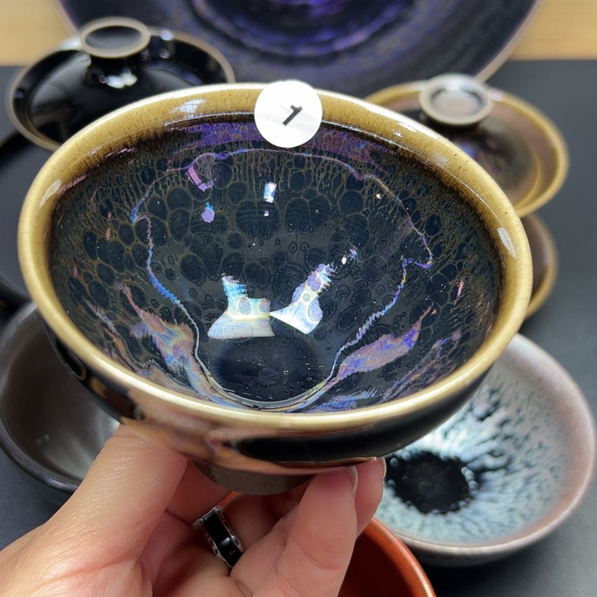 【闪购商品】茶盏祝****?建窑建盏主人杯
