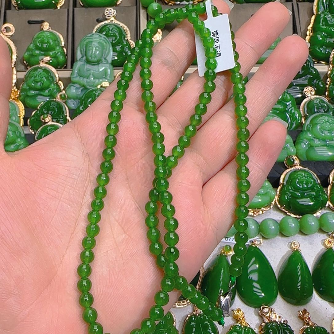 和田玉（碧玉）项链未镶嵌