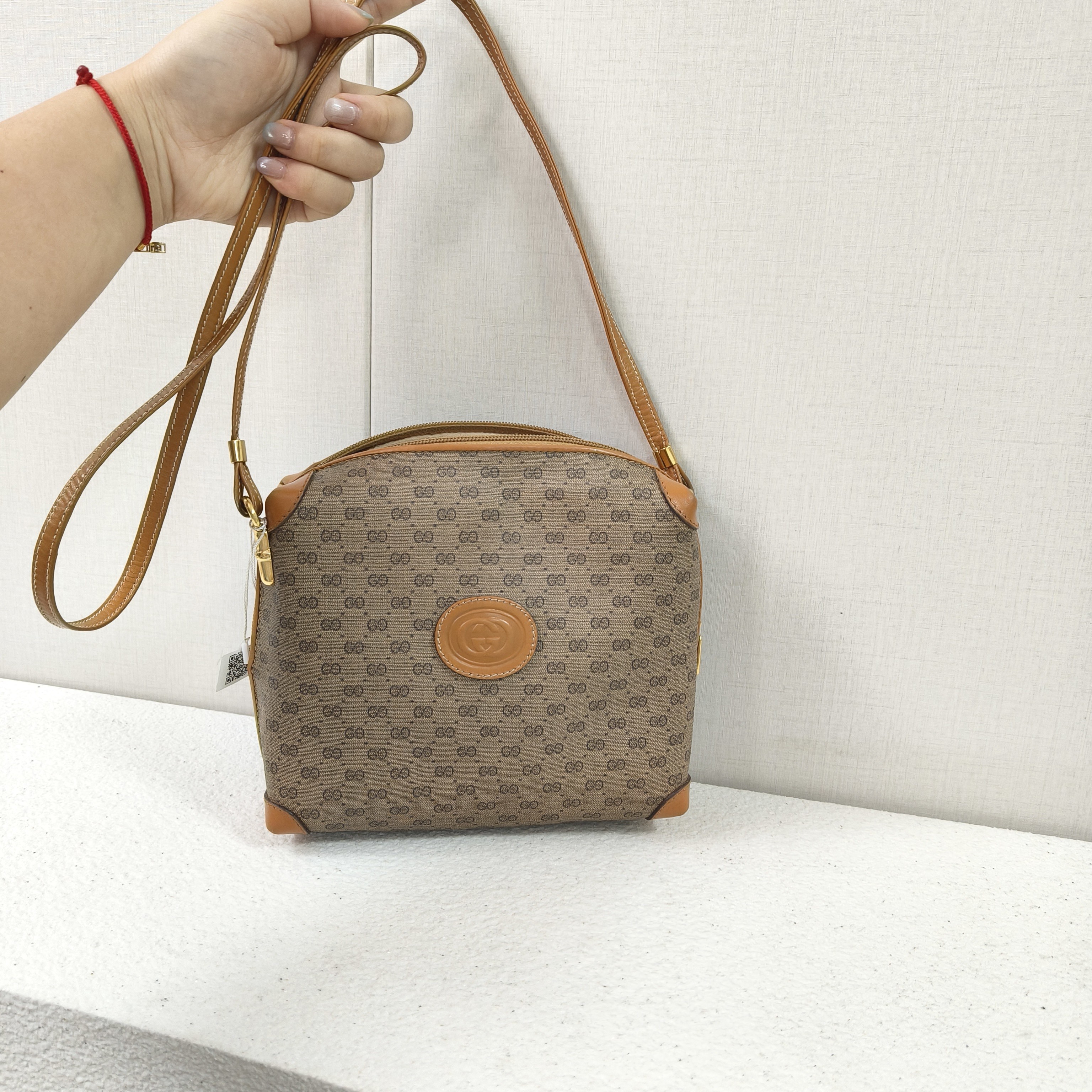 95新 GUCCI/古驰 G专属/古驰斜挎豆腐包/23065