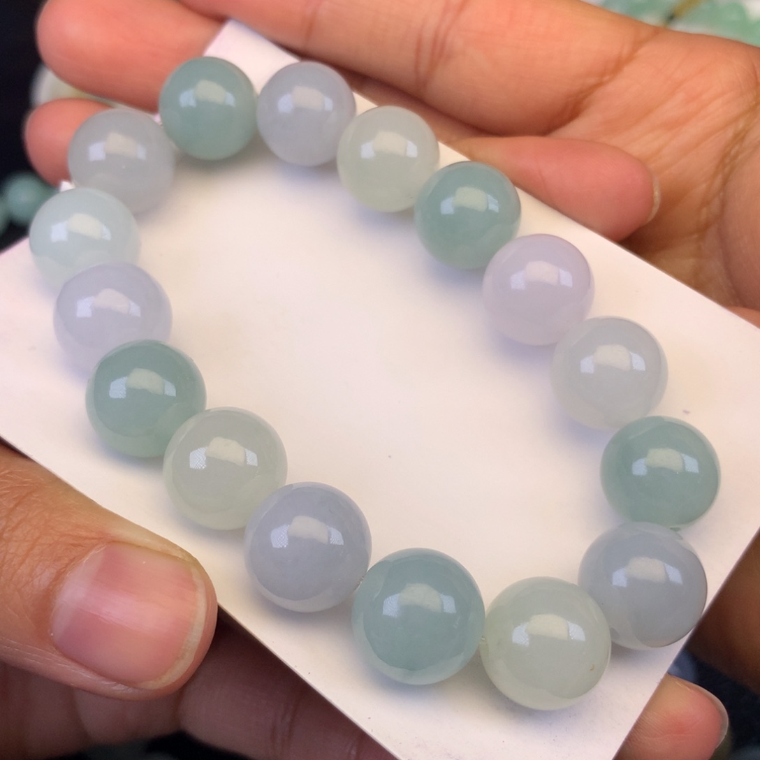 翡翠未镶嵌颈饰天然缅甸翡翠A货卡12+