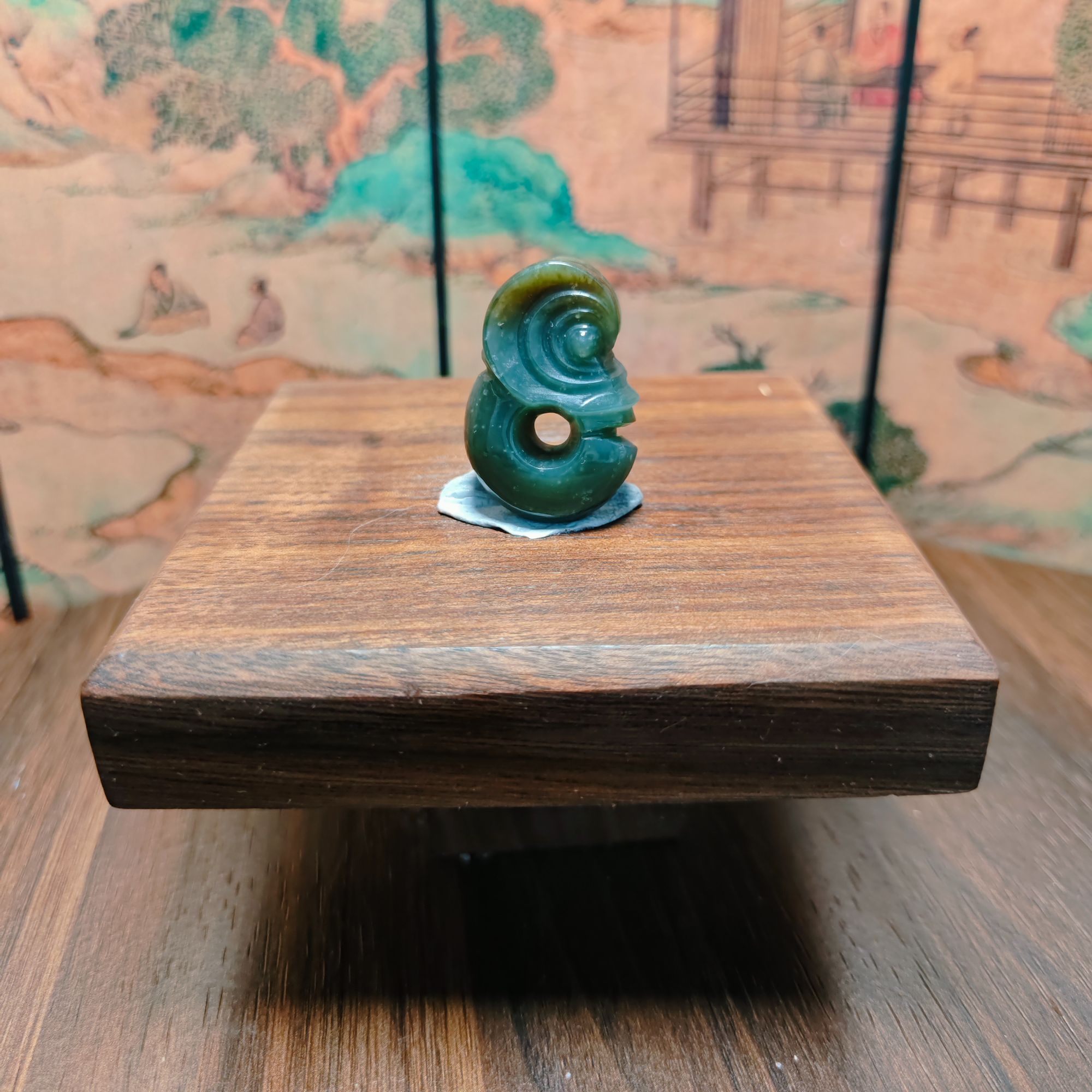 R和田玉玉猪龙吊坠0222