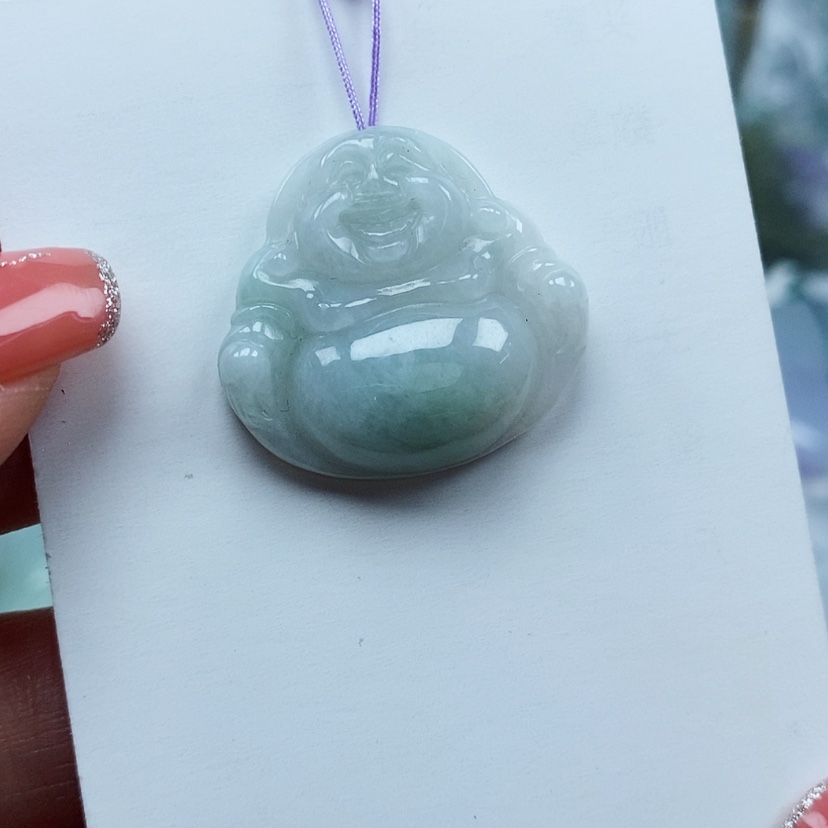 【闪购商品】翡翠颈饰未镶嵌天然翡翠A货佛公