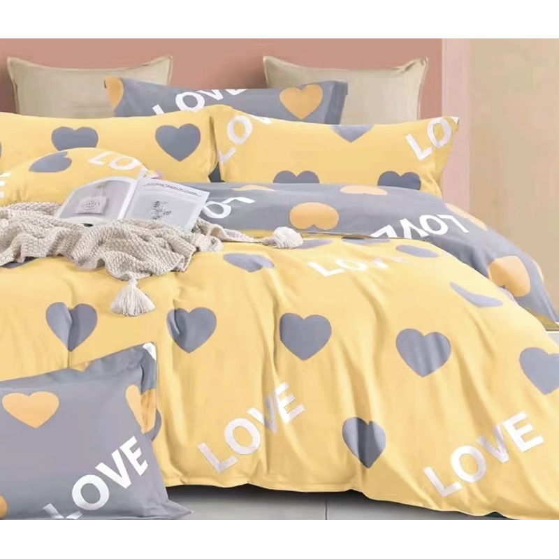 （辉煌一生黄床单）2米*2.3米双人床单舒适柔软云朵棉加密小斜纹