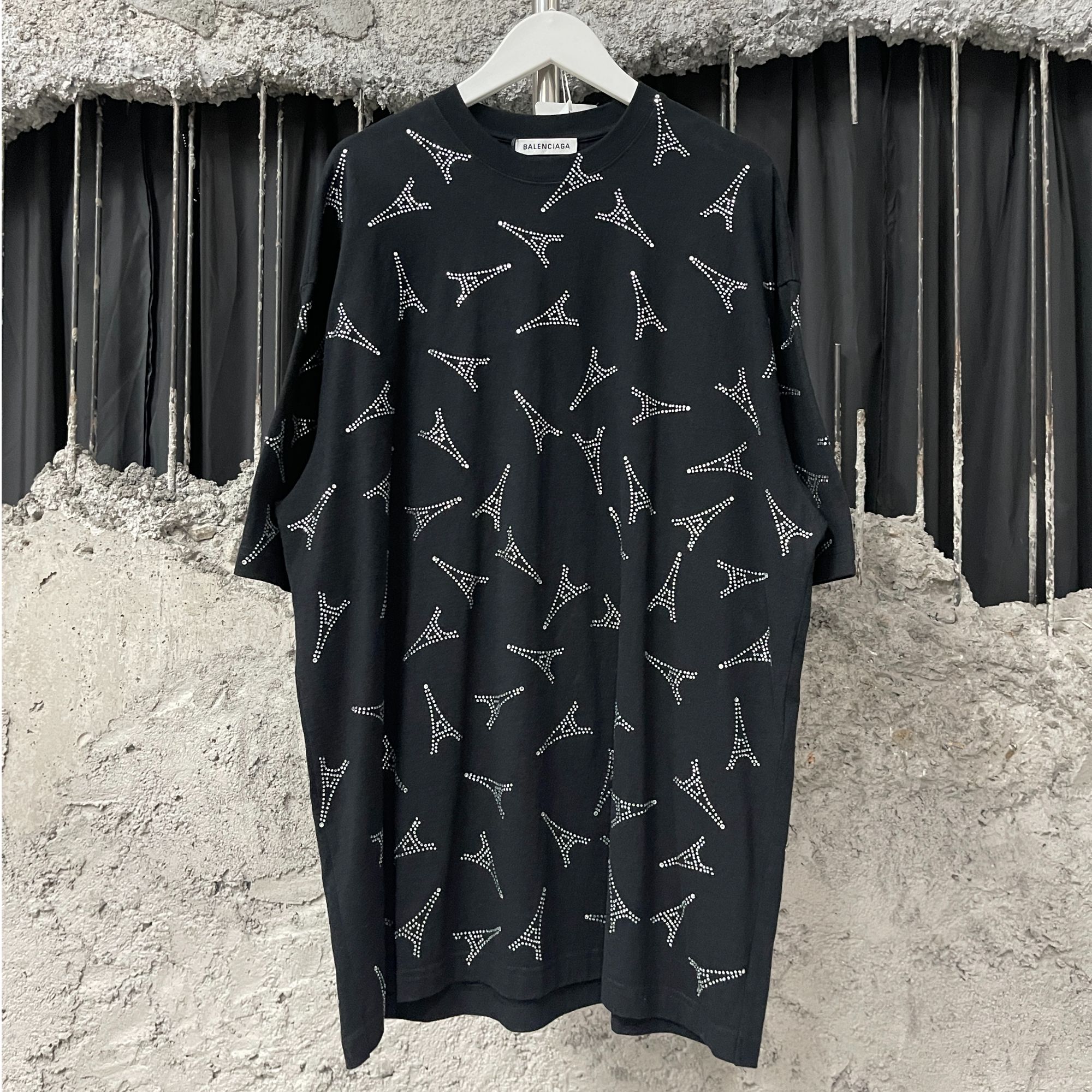 99新 Balenciaga/巴黎世家 水钻短袖/s码/99新 时尚潮流百搭T恤