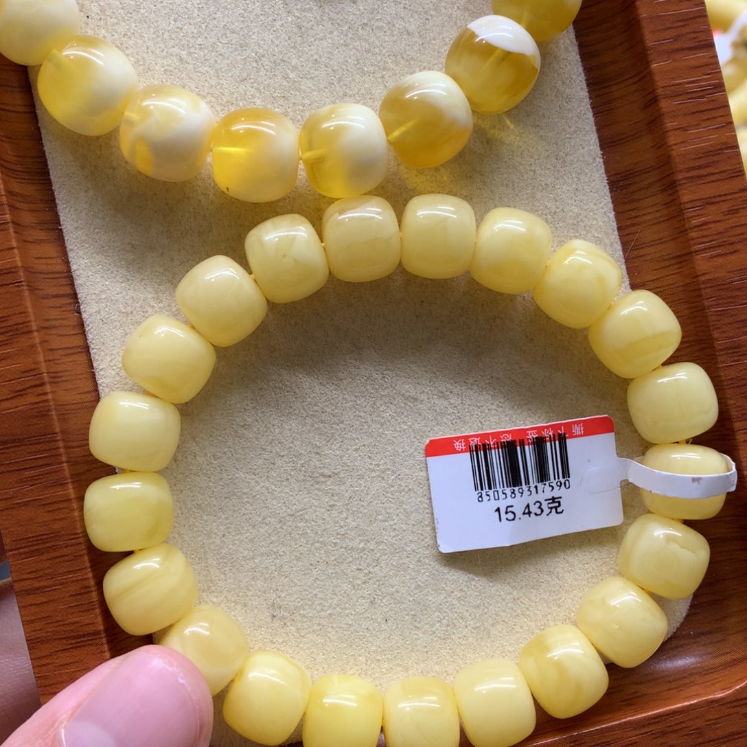 蜜蜡手链未镶嵌伴**风蜜蜡