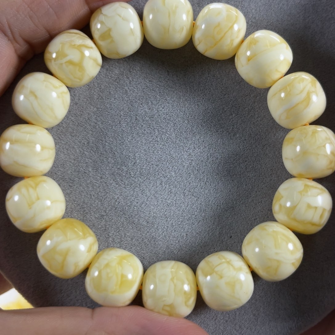 蜜蜡手链未镶嵌饭*龙同料