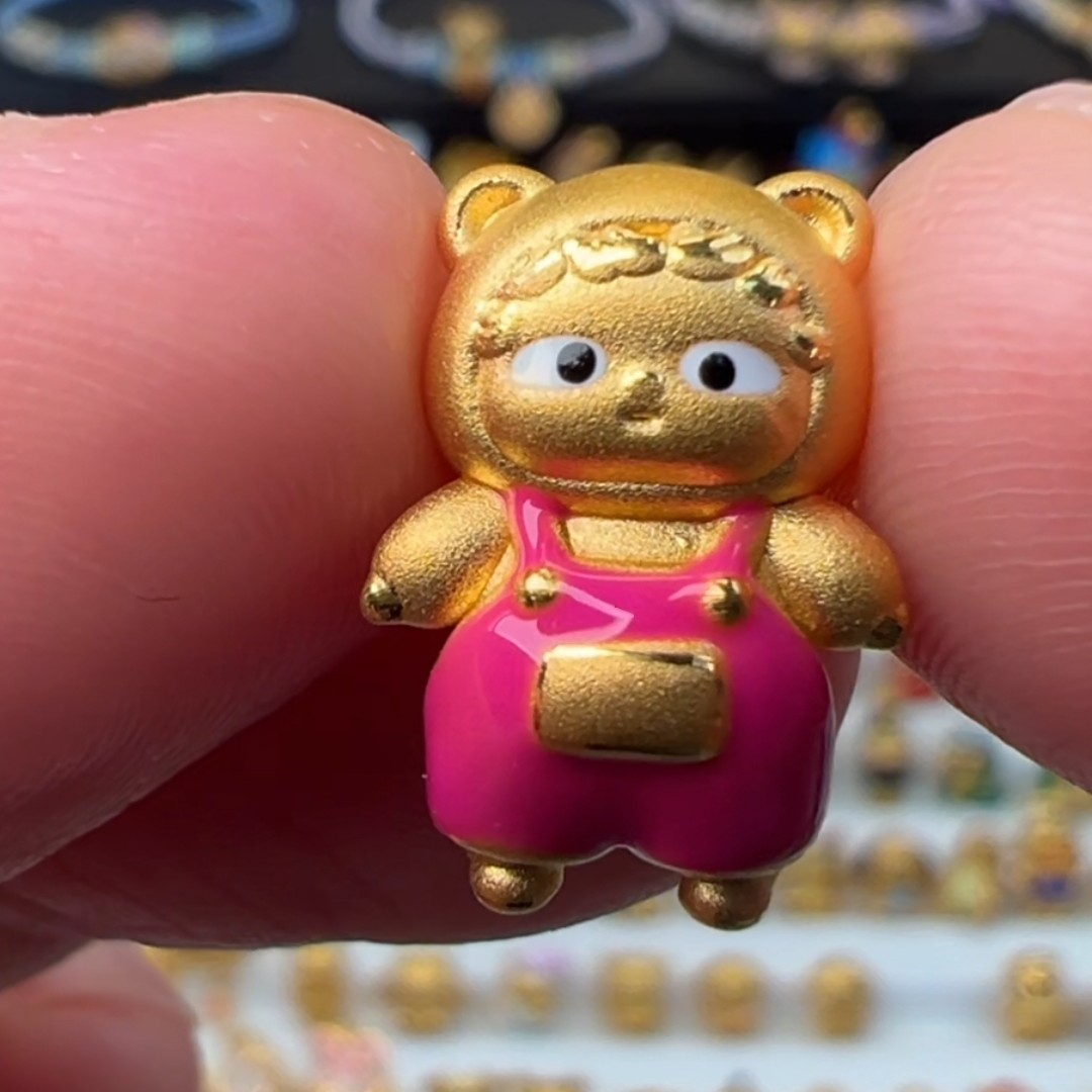 足金999黄金拉布布哦崽