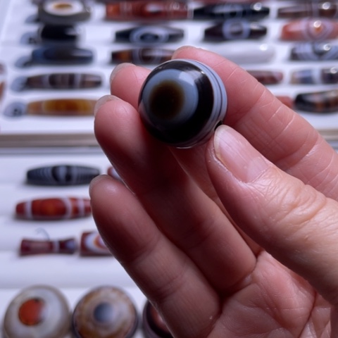 玛瑙吊坠未镶嵌玛瑙圆珠