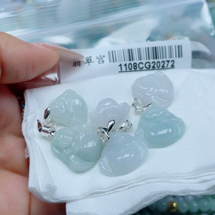 翡翠未镶嵌吊坠(不含链)