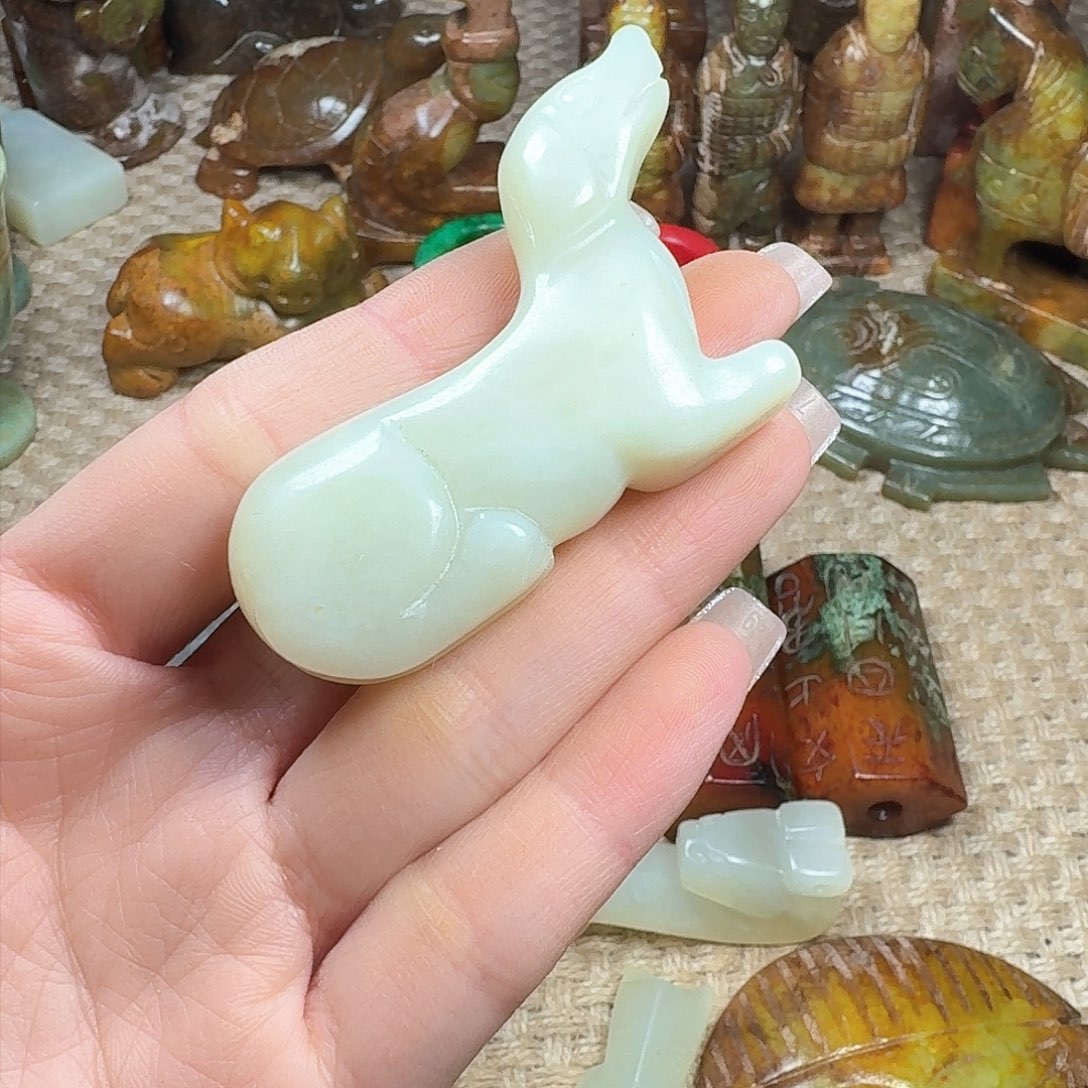白玉菩提吊坠挂件