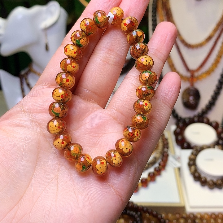 维***宝裸石琥珀未镶嵌卡