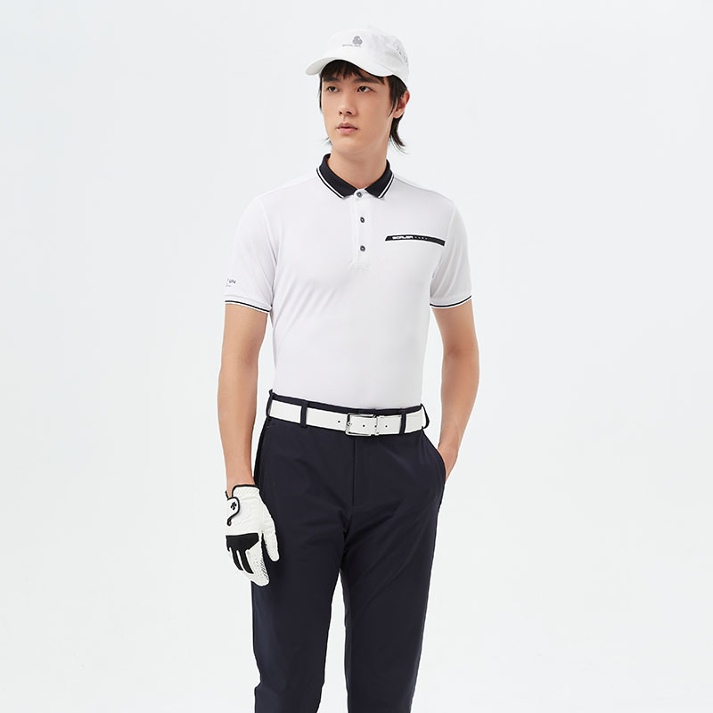 思凯乐商场同款春夏男T恤休闲翻领短袖POLO衫