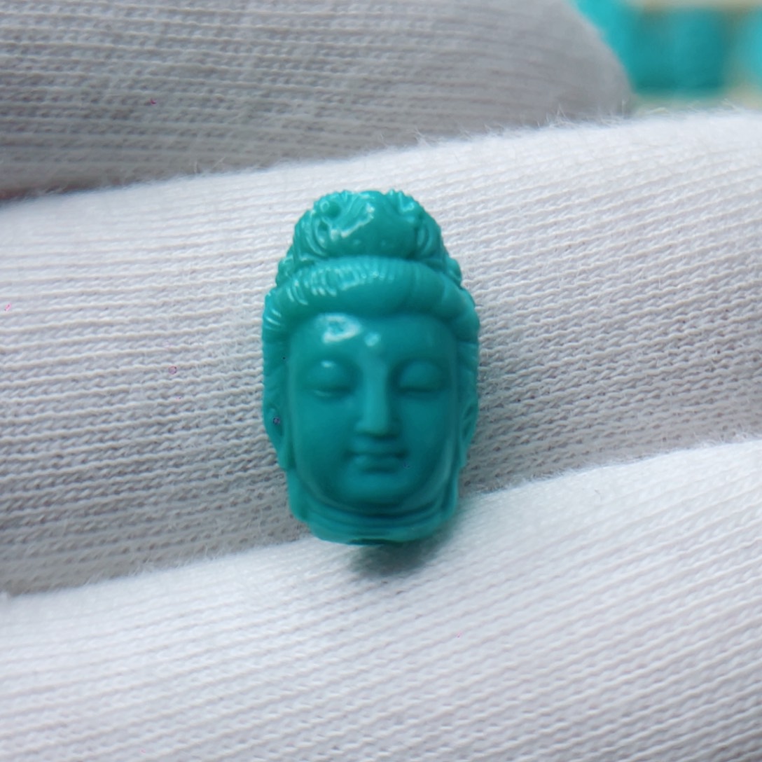 绿松石未镶嵌颈饰卡8.7-14.5-6