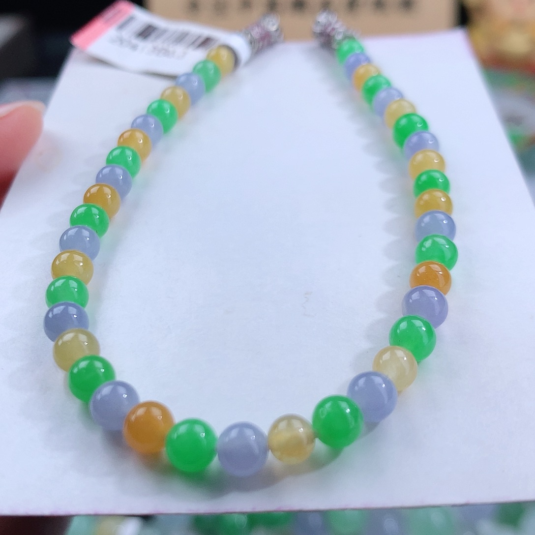 翡翠手链未镶嵌卡4.5mm