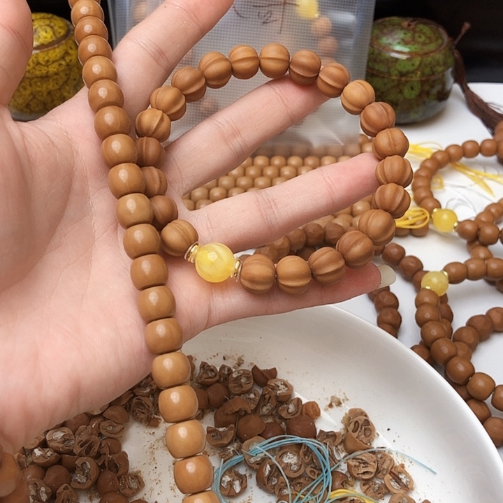 猴头核桃手串直切，鲨鱼微瑕