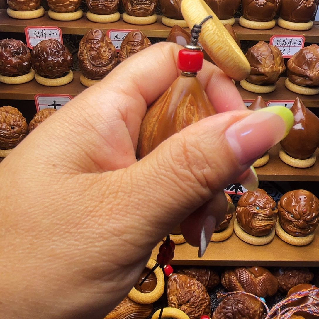 橄榄核吊坠五面生命把件