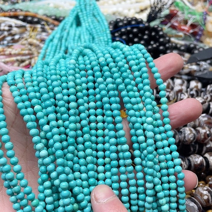 玛瑙/玉髓珠宝半成品未镶嵌一条4mm天然松