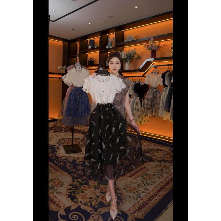 【M】夏季优雅百搭时尚显瘦气质连衣裙 GS-57058