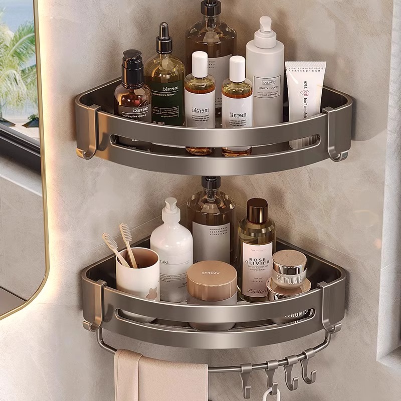 卫浴厕所置物篮壁挂多功能墙上小吸盘式吸盘洗漱台吸盘置物架