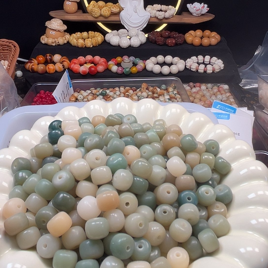 手串菩提根/象牙果卡10绿色药片130颗