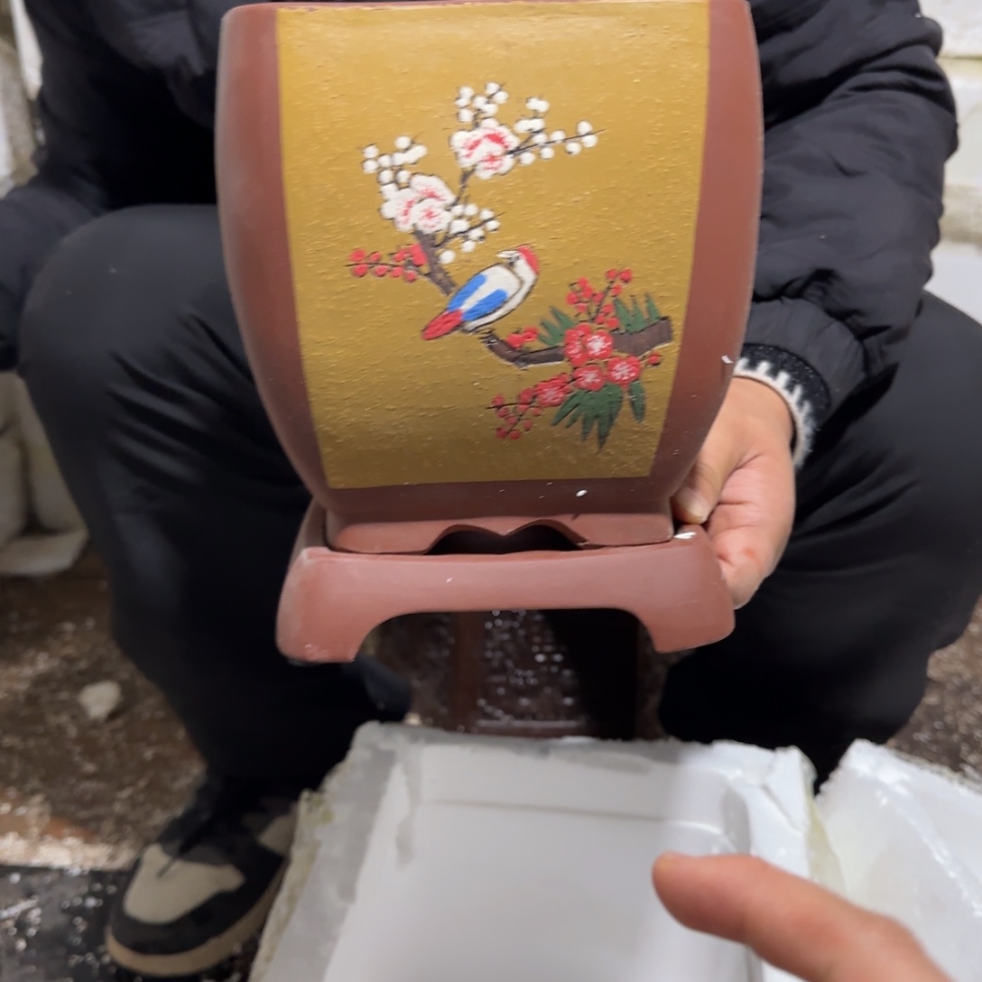 紫砂花盆口径15.20口径