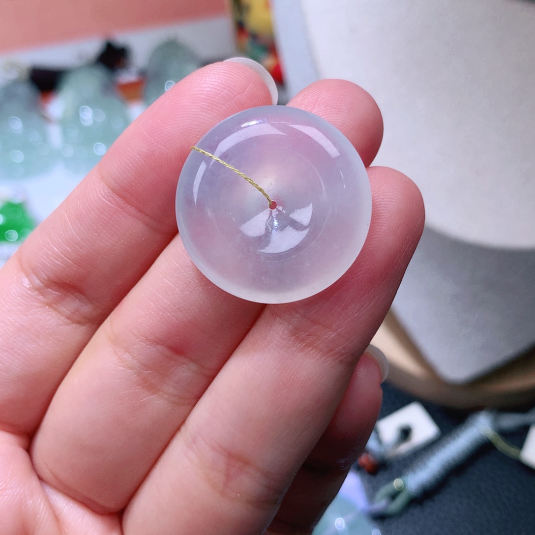 颈饰未镶嵌翡翠扣子25*5.8