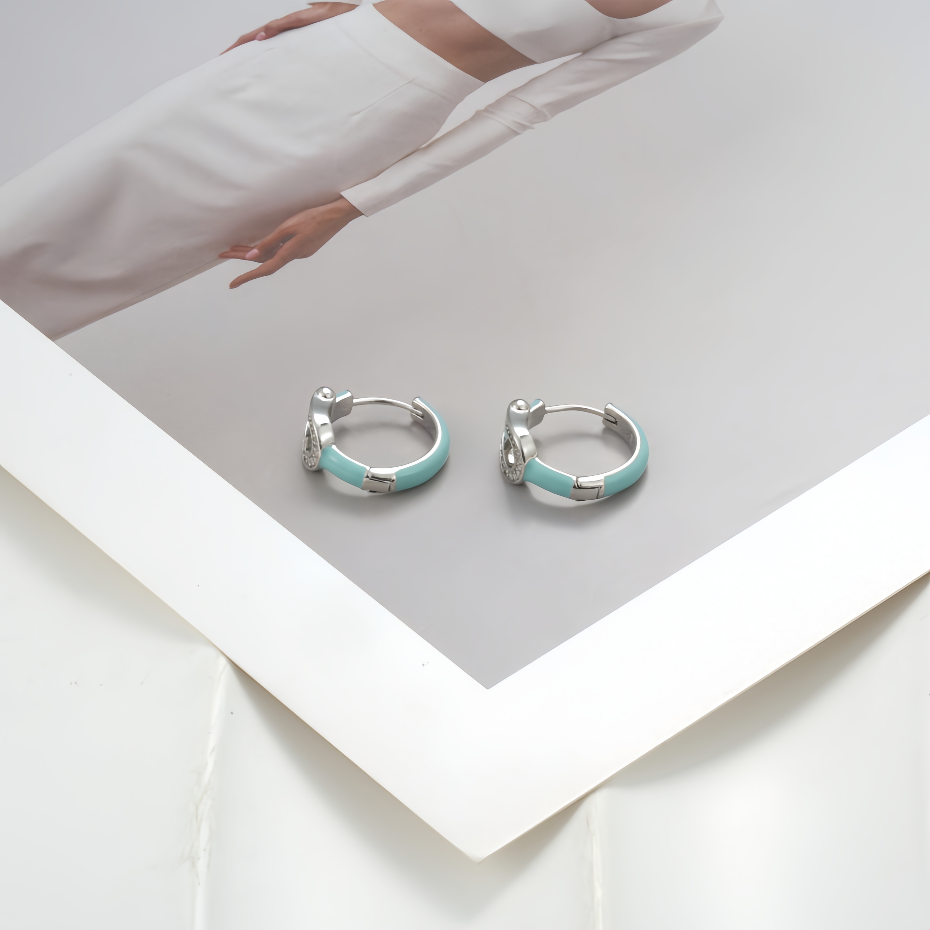 铜合金锆石耳饰 耳环9738