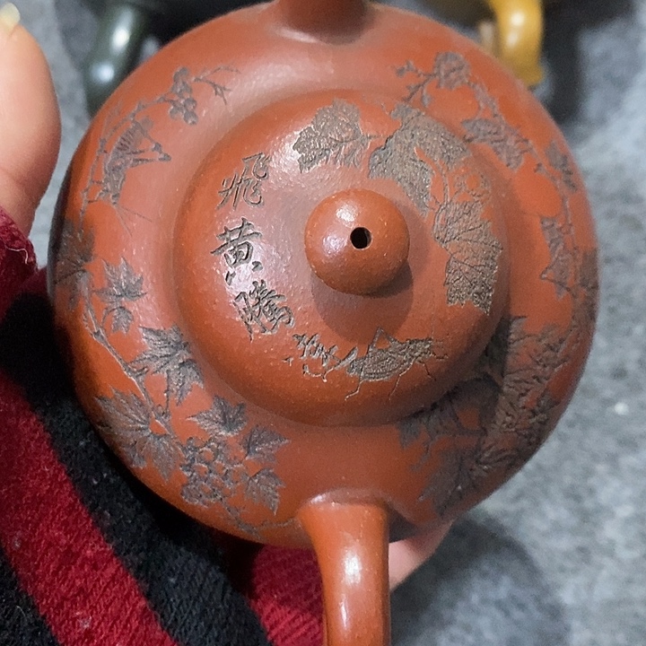 茶壶紫砂陶瓷瓷摆件爱好者摆件