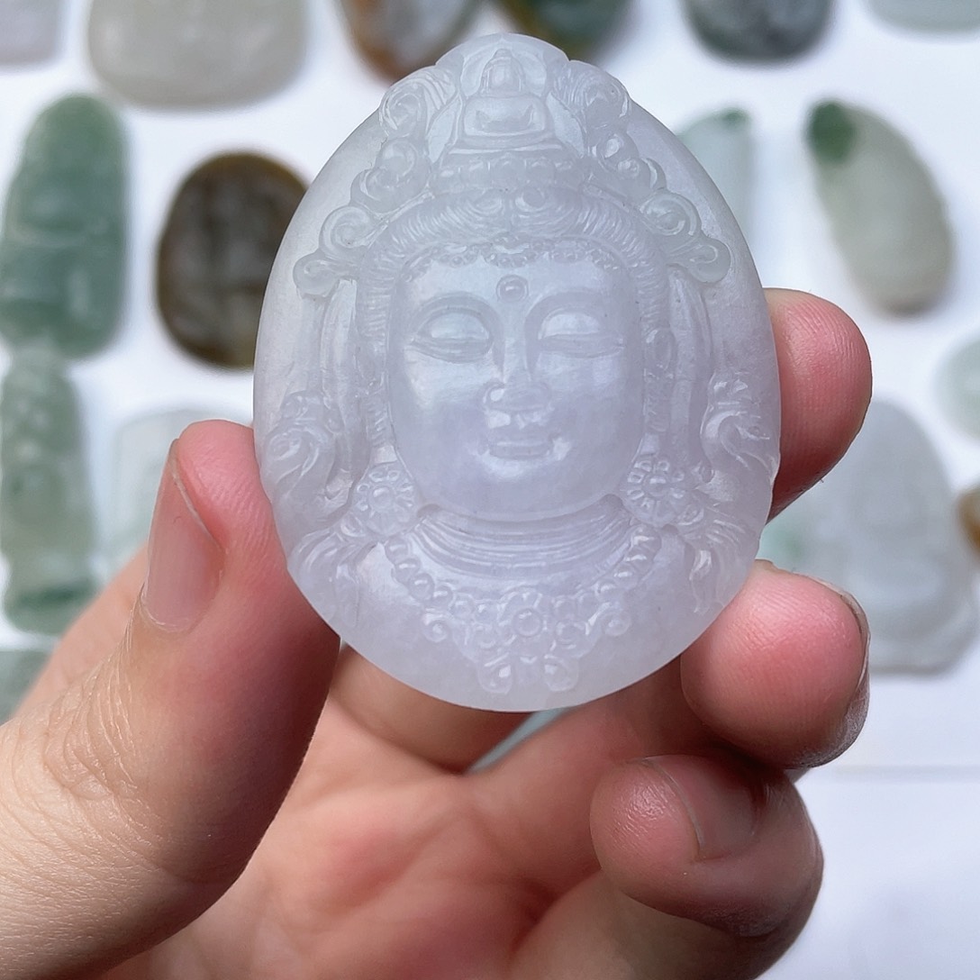 定制翡翠未镶嵌࿐****观音